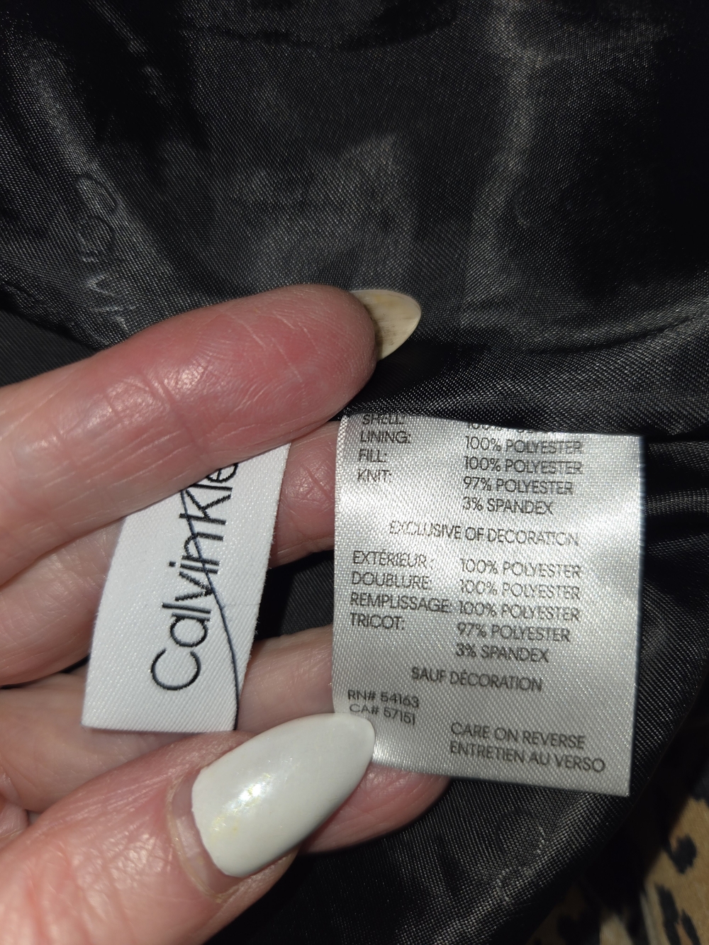 Calvin Klein Navy Quilted Bomber Jacket M, Mens Zip Baseball Coat Outerwear L - Picture 10 of 11